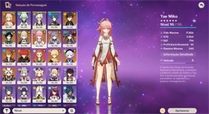 AR 58 YAE+ARMA+ITTO C1(26 T5 COM CONSTELAÇÕES!)KEQC4 YOIMIYA - Genshin Impact