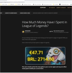 Conta LOL 297 Skins RARAS - League of Legends
