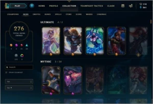 Conta LOL 297 Skins RARAS - League of Legends