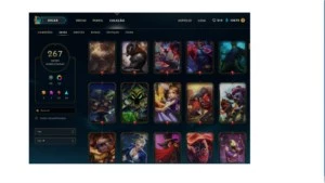 Conta League of Legends All champions, 267 Skins, 20 Page R. LOL