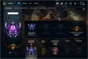 Conta diamante 4 com 9 skins e 50 champs - League of Legends LOL