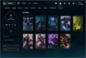Conta diamante 4 com 9 skins e 50 champs - League of Legends LOL