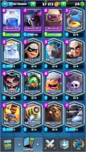 Conta Lv11,4400 troféus - Clash Royale