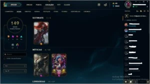 Acc League of Legends PLATINA1 LOL