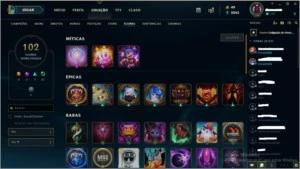 Acc League of Legends PLATINA1 LOL