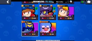 (Conta com Willow nova lenda) 18 Brawlers - Brawl Stars