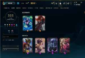 Unranked com TODOS os champs e 303 Skins ( Nivel 847 ) - League of Legends LOL