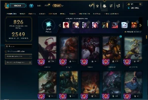 Unranked com TODOS os champs e 303 Skins ( Nivel 847 ) - League of Legends LOL