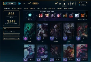 Unranked com TODOS os champs e 303 Skins ( Nivel 847 ) - League of Legends LOL