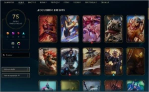 Conta lv 200 / 76 skins - League of Legends LOL