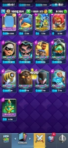 CV62, 32 cartas nv 15, 15 cartao com evo,1.8kk gold,9200gems - Clash Royale