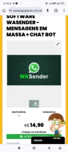 Wasender + Gerador De Licenças - Versão 3.3 - 2024 - Entrega - Softwares e Licenças