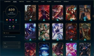 Conta League of legends 409 skins, Todos os Campeões!! 375$ LOL