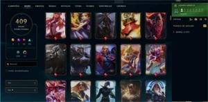 Conta League of legends 409 skins, Todos os Campeões!! 375$ LOL