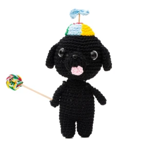 Cachorro Preto Numquiditu em Amigurumi - Artesanato e Personalizados