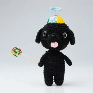 Cachorro Preto Numquiditu em Amigurumi - Artesanato e Personalizados
