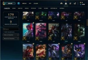 Conta ouro 4 com 77 Champs e 33 Skins - League of Legends LOL