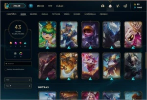 Conta prata 2 com 26 skins e 91 champs - League of Legends LOL