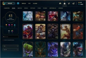 Conta prata 2 com 26 skins e 91 champs - League of Legends LOL