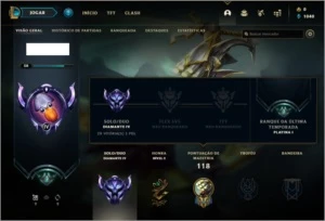 Conta DIAMANTE 4 BARATA com 18 skins e 41 champs - League of Legends LOL