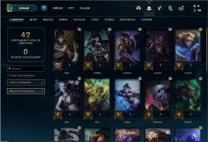 Conta Prata 1 com 25 Champs e 6 Skins + 2 Fragmentos - League of Legends LOL