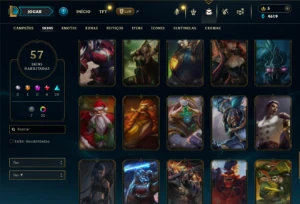 Mestre com 75 Champs e 57 Skins ( 109 PDL ) - League of Legends LOL