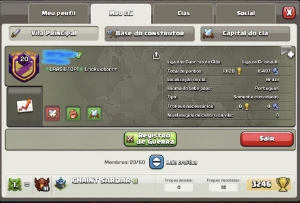 Clash of clans - Clã nível 20