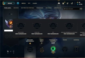 Conta Unranked com 135 Champs e 118 Skins + 17 Maestrias 7 - League of Legends LOL