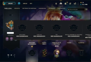 Conta Unranked com 155 Champs e 169 Skins ( MAIN ADC / JG ) - League of Legends LOL