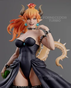 Bowsette 3D - Arquivo STL para impressão 3D
