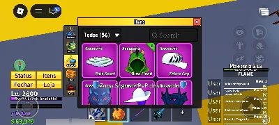 Vendo uma conta de blox fruits parada que deixei de usar - Roblox