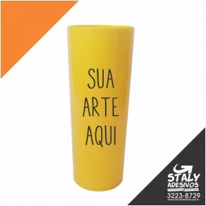 Long Drink Amarelo Fechado - Artesanato e Personalizados