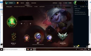 CONTA LOL LVL 37 PRATA 3 - League of Legends