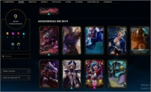 conta league of legends ouro 4 LOL