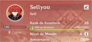 🌵🌵 [NA] GENSHIN IMPACT DILUC AR 35 🌵🌵
