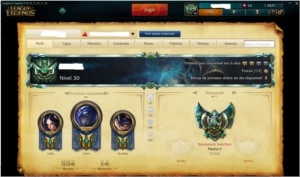 Conta Platina V -168 Skin 14 Paginas de Runas Todos Campeões - League of Legends LOL