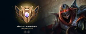 Conta LOL MAIN ZED 2.5KK de maestria e 558 SKINS - League of Legends