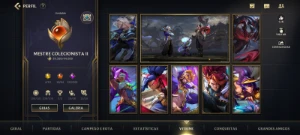 conta wild rift com 249 skins, rank diamante 1 - League of Legends: Wild Rift LOL WR
