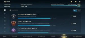 conta wild rift com 249 skins, rank diamante 1 - League of Legends: Wild Rift LOL WR