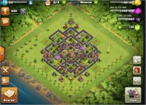 Vendo conta cv 8 4 construtor 100$ - Clash of Clans