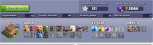 Vendo conta cv 8 4 construtor 100$ - Clash of Clans