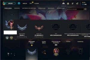 Conta prata 1 com 28 Champs e 8 Skins + 1 Fragmento - League of Legends LOL