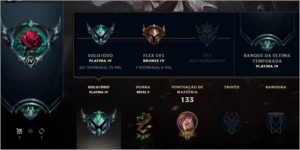 Conta LOL Platina 3 lvl 67 - League of Legends