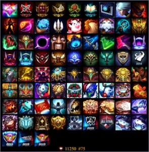 Conta LOL ouro 1, 80 skins(campeonato e vitoriosa) - League of Legends