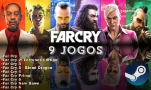 Steam - Far Cry 6, 5, 4, 3, 2, 1, New Dawn, Primal e 3 BD