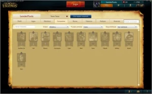 Conta prata 1 com mais de 30 skins borda gold - League of Legends LOL