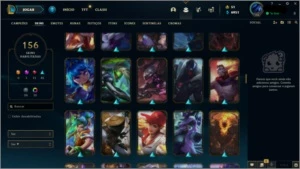 CONTA 156 SKINS - PLATINA IV - League of Legends LOL
