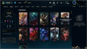 CONTA 156 SKINS - PLATINA IV - League of Legends LOL