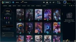 CONTA 156 SKINS - PLATINA IV - League of Legends LOL