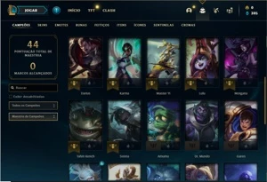 Conta diamante 3 com 31 Champs, 6 Skins + 4 Fragmentos - League of Legends LOL